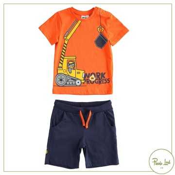 Completo iDO Arancio Abbigliamento Bambini Primavera Estate 2022 44711