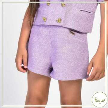 Shorts J'Aimè Lilla - Abbigliamento Bambini Primavera Estate 2022 -codice articolo 3320G-SH
