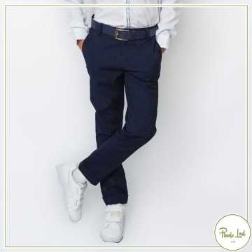 1235P1099-Pantalone Alessandrini Blue-Abbigliamento Bambini Primavera Estate 2022