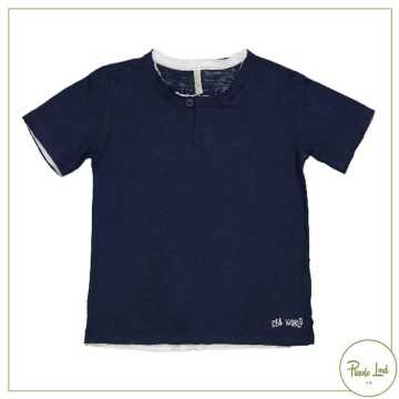 Tshirt Birba/Trybeyond Blu Abbigliamento Bambini Primavera Estate 2022 44413