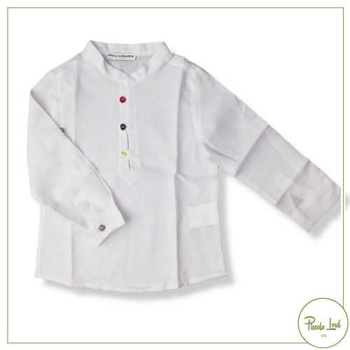 Camicia Alessandrini White Abbigliamento Bambini Primavera Estate 2022 1295C0736
