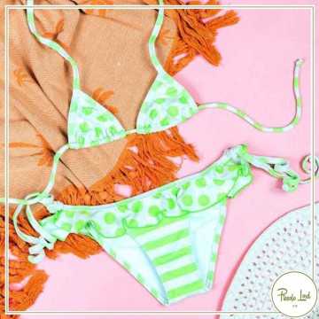 Bikini Azuè Verde - Abbigliamento Bambini Primavera Estate 2022 -codice articolo PR03/22