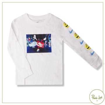 Maglia Nike Bianco Abbigliamento Bambini Primavera Estate 2022 86J266-001