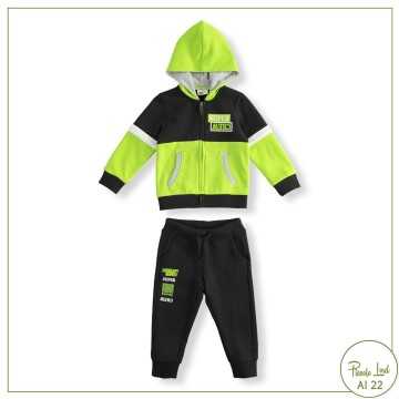 Tuta iDO Verde - Abbigliamento Bambini Autunno Inverno 2022 -codice articolo 45500