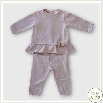 Completo Lalalù Rosa antico - Abbigliamento Neonato Autunno Inverno 2022 -codice articolo CFL7H