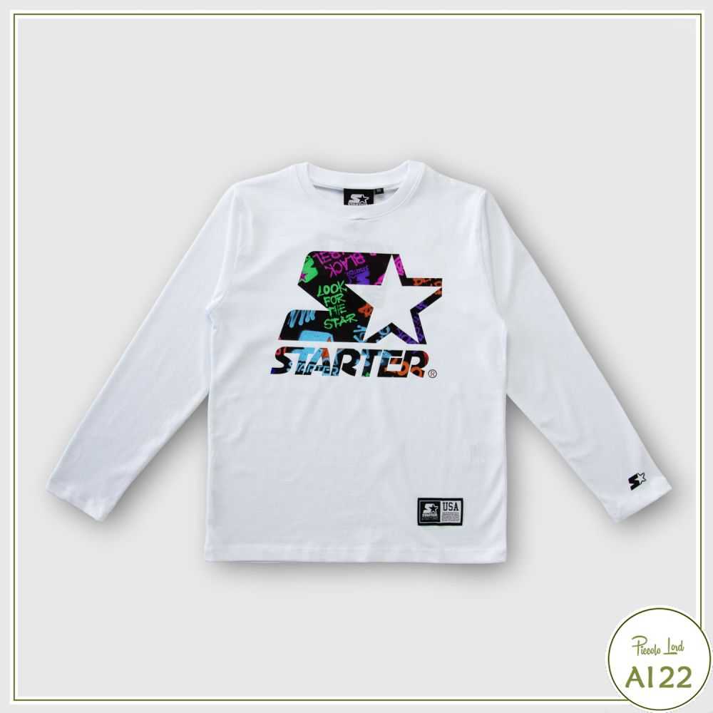 T Shirt Starter Bianco - codice articolo 989 UB ST