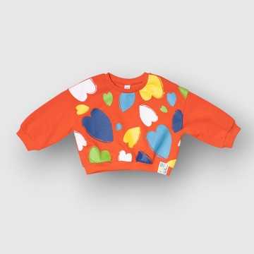 Felpa Tuc Tuc Rosso - Abbigliamento Bambini Primavera Estate 2023 -codice articolo 11349663