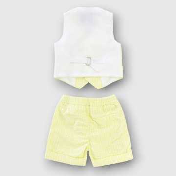 SSK0738-Completo Shakò Giallo-Abbigliamento Bambini Primavera Estate 2023
