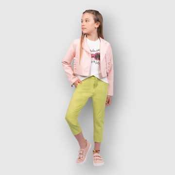 S23-2901-Chiodo Alice Pi Rosa-Abbigliamento Bambini Primavera Estate 2023
