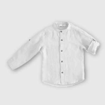 46200-Camicia iDO Bianco-Abbigliamento Bambini Primavera Estate 2023