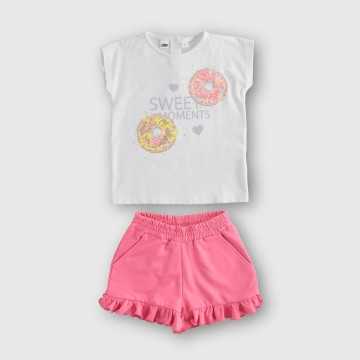 Completo iDO Bianco - Abbigliamento Bambini Primavera Estate 2023 -codice articolo 46785