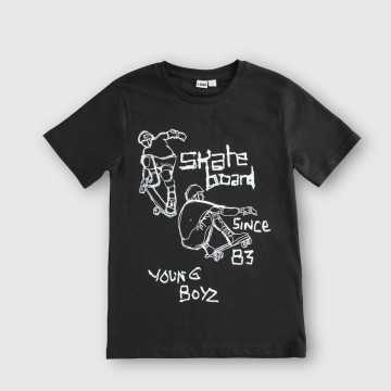 T-Shirt iDO Nero - Abbigliamento Bambini Primavera Estate 2023 -codice articolo 46387-ne