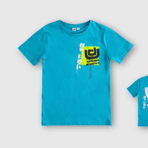 T-Shirt iDO Turchese - Abbigliamento Bambini Primavera Estate 2023 -codice articolo 46813