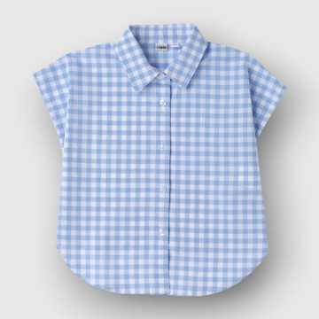 46502-Camicia iDO Azzurro-Abbigliamento Bambini Primavera Estate 2023