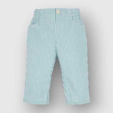 P23B07-Pantaloni Fina Ejerique Verde-Abbigliamento Bambini Primavera Estate 2023