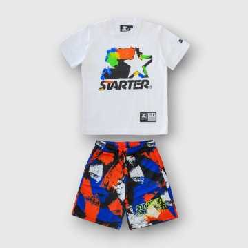 Completo Starter Bianco - Abbigliamento Bambini Primavera Estate 2023 -codice articolo 100 BB ST
