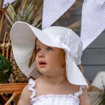 JLF154-1-Cappello Jamiks Bianco-Abbigliamento Bambini Primavera Estate 2023