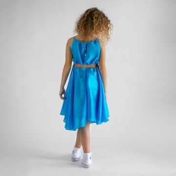FG0379-Abito Feleppa Azzurro-Abbigliamento Bambini Primavera Estate 2023
