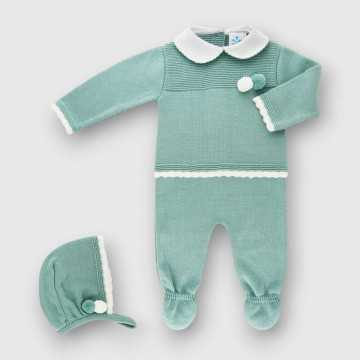 023RF-703-Completo Sardon Verde-Abbigliamento Neonato Autunno Inverno 2023