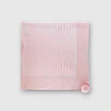023VE-327-Coperta Sardon Rosa-Abbigliamento Neonato Autunno Inverno 2023