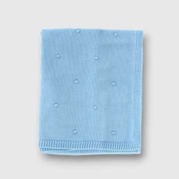 023VE-325-1-Coperta Sardon Azzurro-Abbigliamento Neonato Autunno Inverno 2023