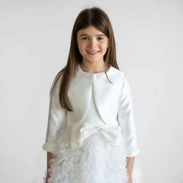 8706-184-Giacchino Miss Leod Bianco-Abbigliamento Bambini Primavera Estate 2022