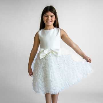 4933-Vestito Miss Leod Bianco-Abbigliamento Bambini Primavera Estate 2024