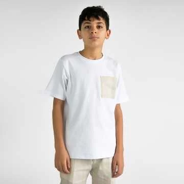 TSK0969-T-Shirt Shako Bianco-Abbigliamento Bambini Primavera Estate 2024