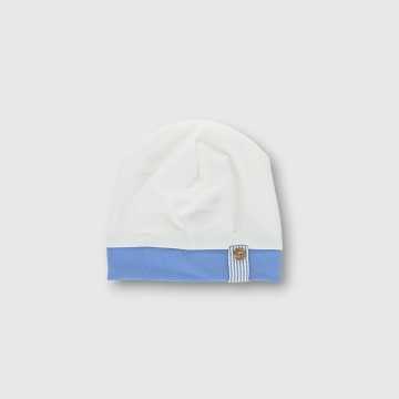 E24237-Cappello Ninnaoh Bianco-Abbigliamento Neonato Primavera Estate 2024
