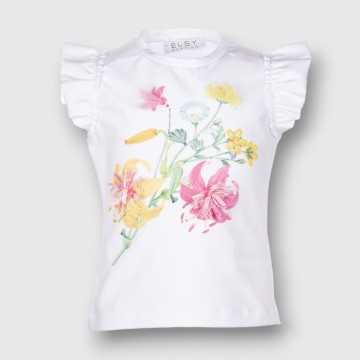 6907-PE24-T-Shirt Elsy White-Abbigliamento Bambini Primavera Estate 2024