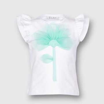 6909-PE24-T-Shirt Elsy White-Abbigliamento Bambini Primavera Estate 2024