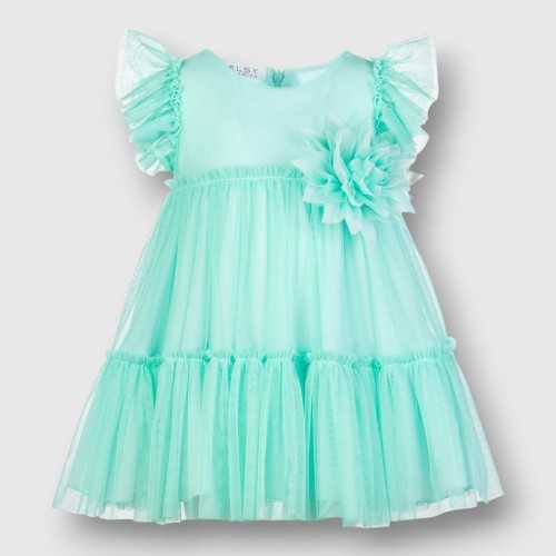 7114-PE24-Abito Elsy Tiffany-Abbigliamento Bambini Primavera Estate 2024
