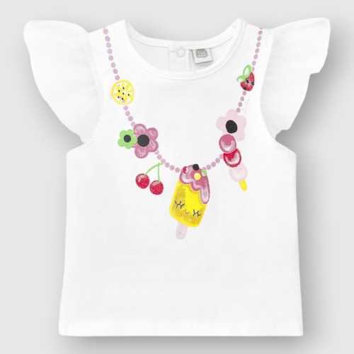 11369880-T-Shirt Tuc Tuc Bianco-Abbigliamento Bambini Primavera Estate 2024