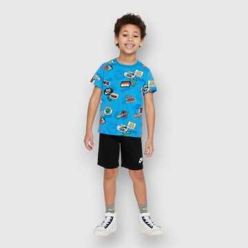 86L693-023-Completo Nike Blu-Abbigliamento Bambini Primavera Estate 2024