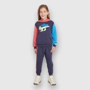86L805-U2Y-Completo Nike Blu-Abbigliamento Bambini Primavera Estate 2024
