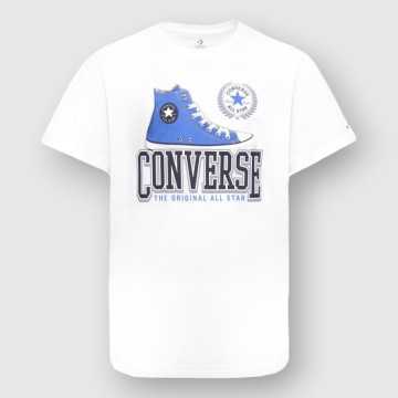 9CF315-001-T-shirt Converse Bianco-Abbigliamento Bambini Primavera Estate 2024