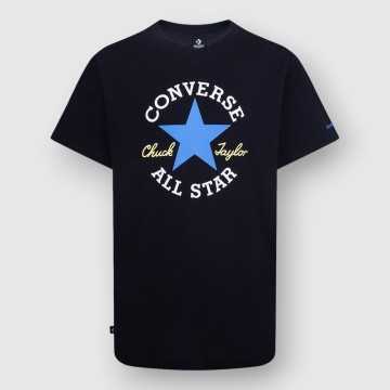 9CF394-023-T-shirt Converse Nero-Abbigliamento Bambini Primavera Estate 2024
