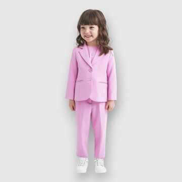 48280-Tailleur iDO Rosa-Abbigliamento Bambini Primavera Estate 2024
