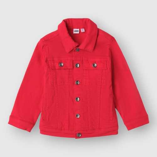 48267-Giubbotto iDO Rosso-Abbigliamento Bambini Primavera Estate 2024