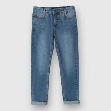48445-Jeans iDO Stone Washed Chiaro-Abbigliamento Bambini Primavera Estate 2024
