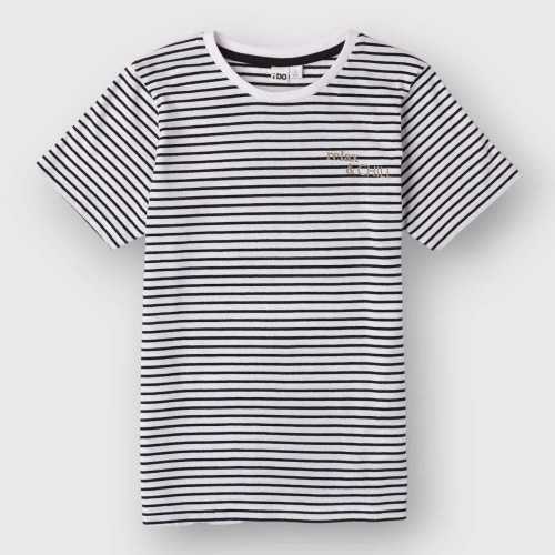 48804-T-Shirt iDO Nero-Abbigliamento Bambini Primavera Estate 2024