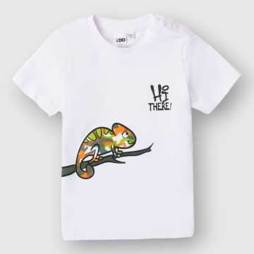 48686-T-Shirt iDO Optical White-Abbigliamento Bambini Primavera Estate 2024