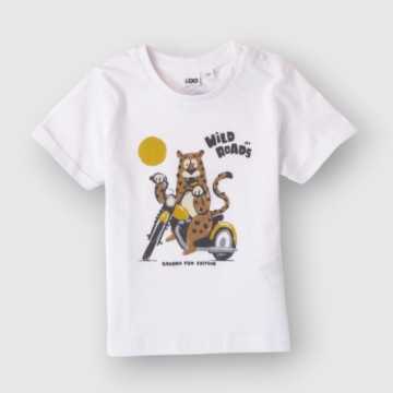 48681-T-Shirt iDO Optical White-Abbigliamento Bambini Primavera Estate 2024
