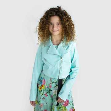 4506-PE24-Giubbino Elsy Tiffany Chiaro-Abbigliamento Bambini Primavera Estate 2024