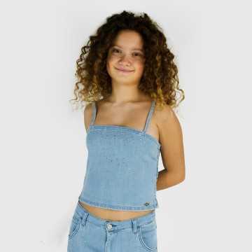 FM0913-Top Fracomina Denim-Abbigliamento Bambini Primavera Estate 2024