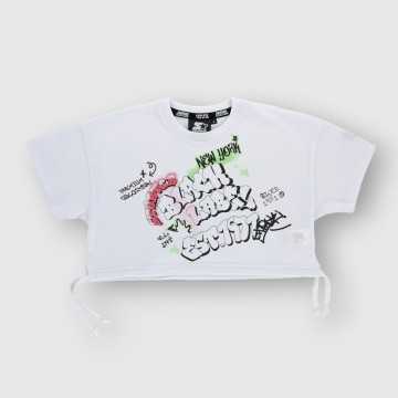 3252 B ST-T-Shirt Starter Bianco-Abbigliamento Bambini Primavera Estate 2024