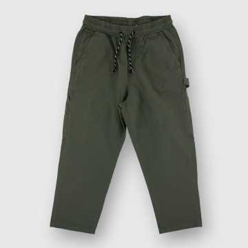 S24PARRIS85TELA-M-Pantaloni Shoe Verde-Abbigliamento Bambini Primavera Estate 2024