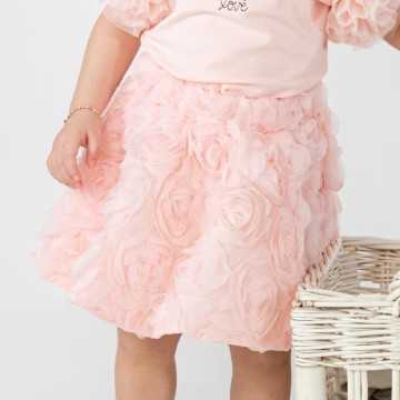 7003-PE24-Gonna Elsy Pink-Abbigliamento Bambini Primavera Estate 2024