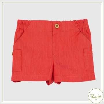 P21B22-Short Red Fina Ejerique-Abbigliamento Bambini Primavera Estate 2021