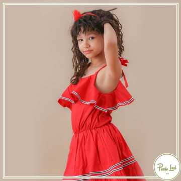 Miniabito Fracomina Red Abbigliamento Bambini Primavera Estate 2021 F621SD2011J40001-234